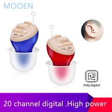 20 Channel Best Mini CIC Hearing aid Invisible Sound Amplifier Volume Adjustable Ear Hearing Assistant Helper for Deaf Elderly
