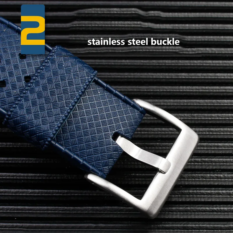 Premium Grade Tropic Rubber Watchband 20mm 22mm For seiko SRP777J1 New Watch straps Diving Waterproof Bracelet Black blue Color