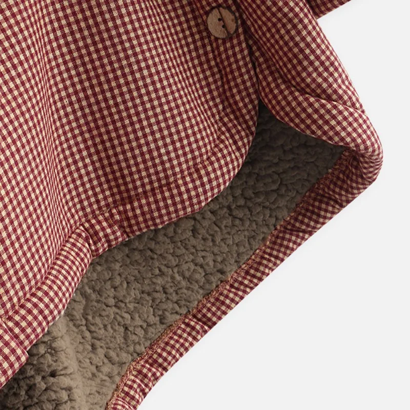 Женская куртка женская Chaqueta Mujer Manteau плюшевая одежда зимняя теплая клетчатая с принтом размера плюс с капюшоном и карманом выше размера Верхняя одежда