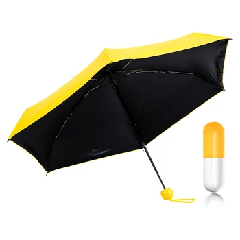 

Women Mini Umbrella Funny Capsule Design Folding Lady Girl Rain Sun Umbrellas SNO88