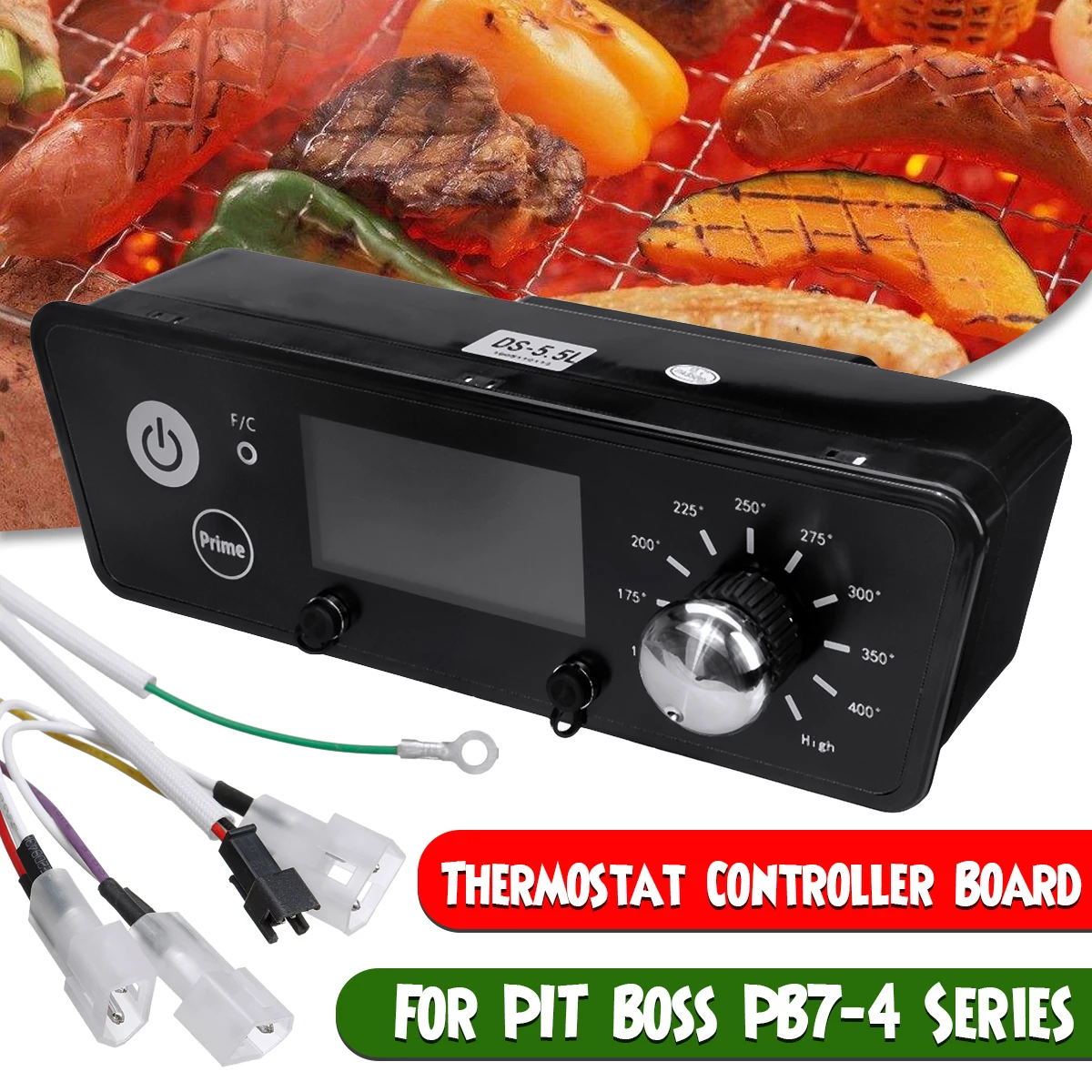 

1Pcs Replacement Dual Interface Easy Operate Thermostat Controller Board W/LCD Display For Pit Boss P7-4 Series