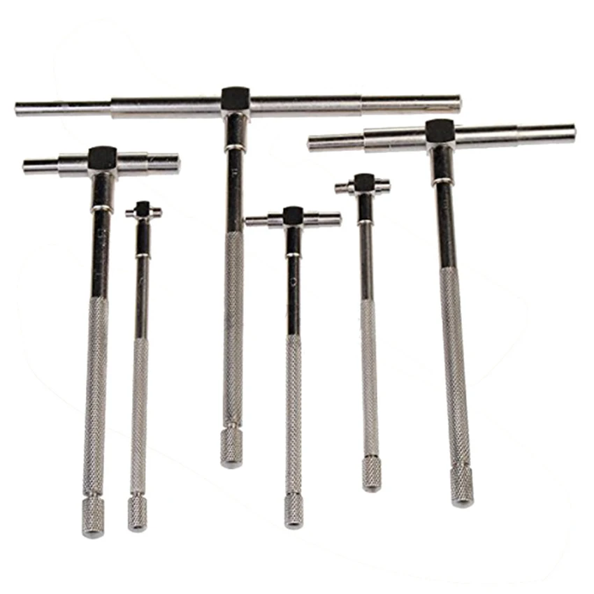 6PCS/Set Precision Telescoping Gauges Set Stainless Steel T-Bore Hole Telescopic Cylinder Bore Gauge with Storage Bag | Инструменты