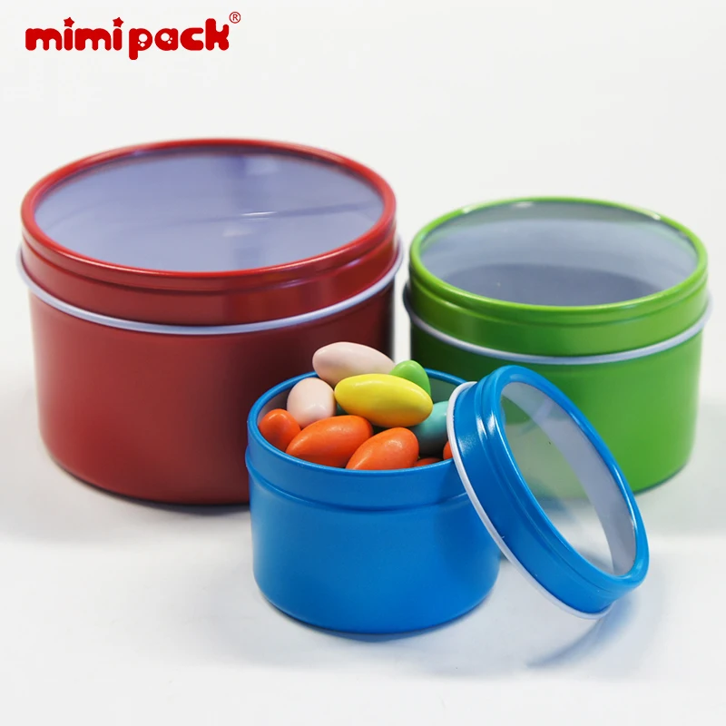 24 шт. многоразмерные мини жестяные банки mimipack глубокие круглые пустые коробки