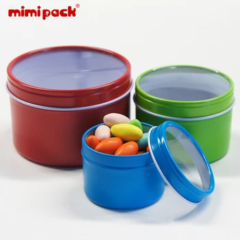 

24-piece Multi-Size Mini Tinplate Cans mimipack Deep Round Storage Empty Tin boxes for Wedding Party Decoration