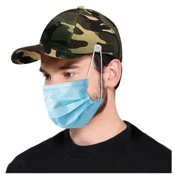 

Unisex Men Women Baseball Cap with button to wear mask Summer Outdoors Visor Adjustable Buckle Hat gorras hombre#3