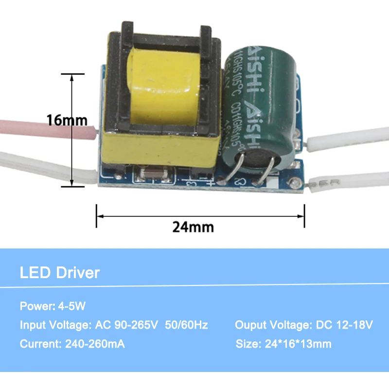 1-36 Вт вход AC90-265V источник питания постоянное освещение трансформаторы светодиодные лампы Драйвер Светодиодный драйвер для светодиодных ламп