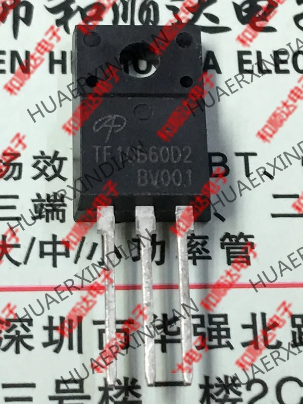 10 шт./лот и AOTF10B60D2 TO-220F с изолированным затвором(IGBT) 600V 10A