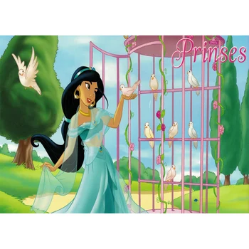 

Vinyl Backdrop Cartoon Princess Backdrop Girl Birthday Party Backgrounds Photo Studio Photocall Photozone