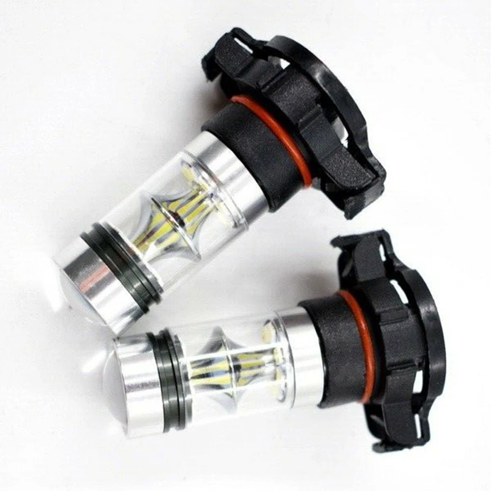 2 шт./компл. 5202 H16 PS24w высокое Мощность 100w 6000k супер белый светодиодный Противотуманные фары DRL светильник лампочка