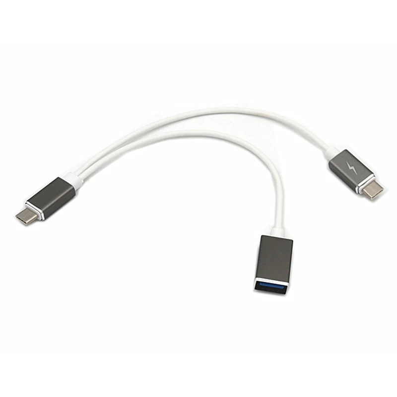 Портативный легкий длинный 2 в 1 type-c для OTG передачи данных Кабель-адаптер для зарядки телефона Android для huawei для OPPO для Xiaomi