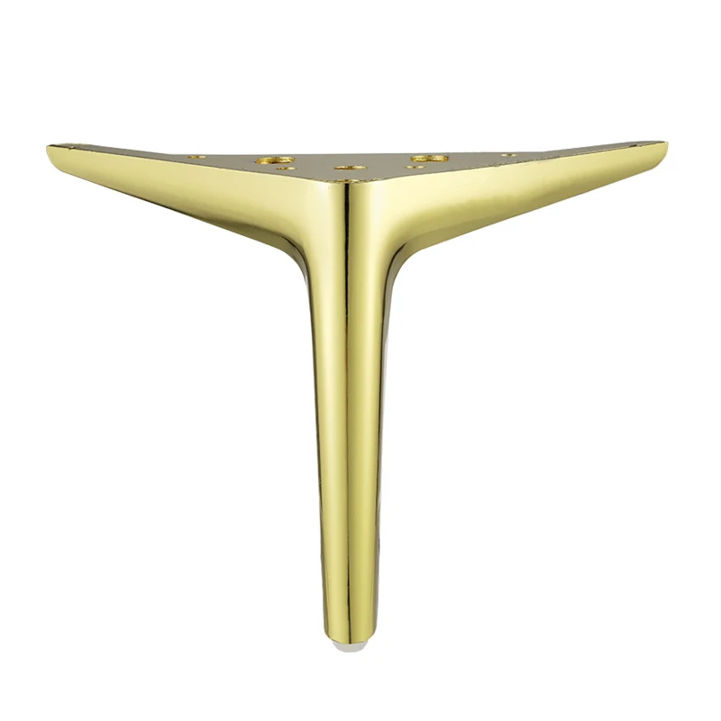 4 шт./компл. металлические ножки мебели 150 мм шкаф для ножек дивана стол для ТВ шкаф ножки для шкафа Поддержка мебельная фурнитура - Цвет: Gold
