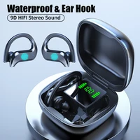 Bezprzewodowe słuchawki Bluetooth sportowe wodoodporne słuchawki bezprzewodowe słuchawki dotykowe słuchawki TWS słuchawki z mikrofonem