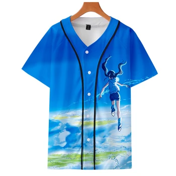

2019 Weathering with you jackets Kpop Fashion jacket new brand print long sleeve baseball jacket for men streetwear plus size