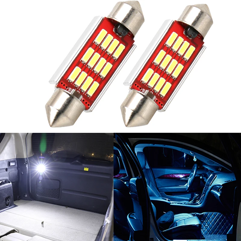 

1pcs Car Interior Light 36mm 39mm 41mm SMD LED White Auto Bulb White Ice Blue Map Reading Dome Car Light LED 12V Festoon Lamp