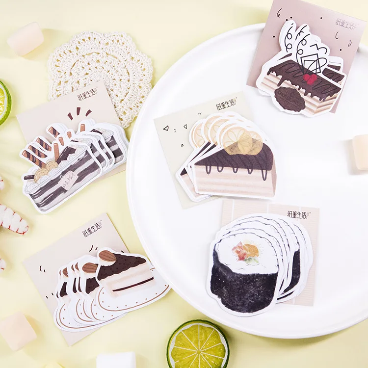 

1 set/lot Memo Pads Sticky Notes Afternoon tea series Notepad diary Scrapbooking Stickers Office School stationery Notepad