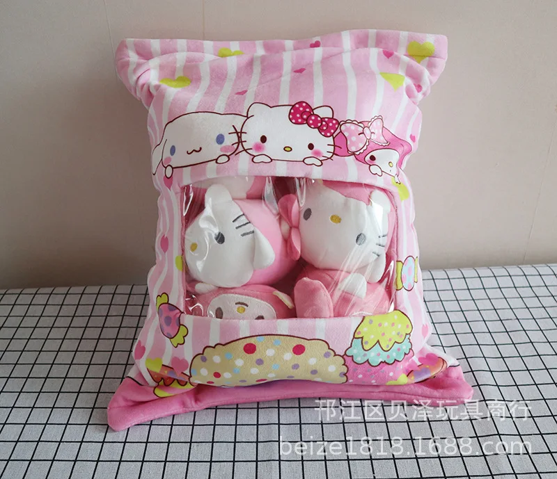 Розовый сердце девушки милый мультфильм KT My Melody da er gou большой мешок пудинга MacBook собака подушка