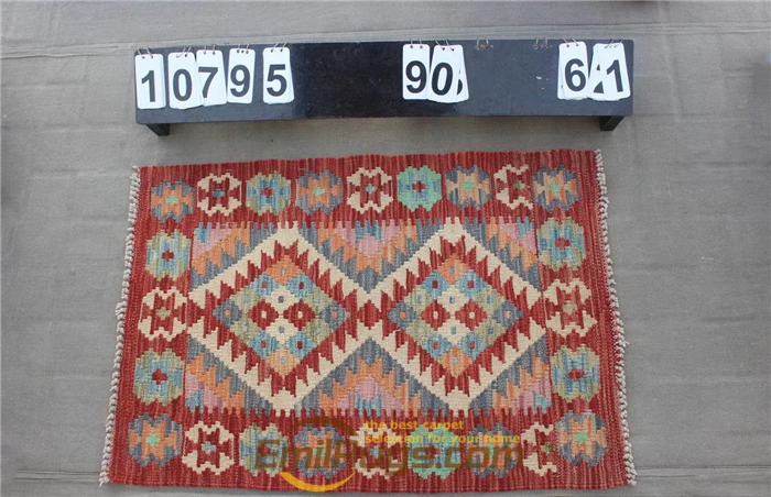 Келим ковер из натуральной шерсти прошитый вручную для жизни gc131Afghan07yg22