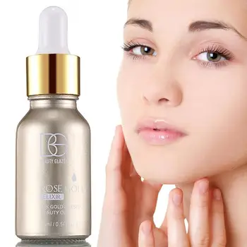 

Brand 15ml 24k Rose Gold Primer Makeup Lips Foundation Oil Moisturizer G9H1