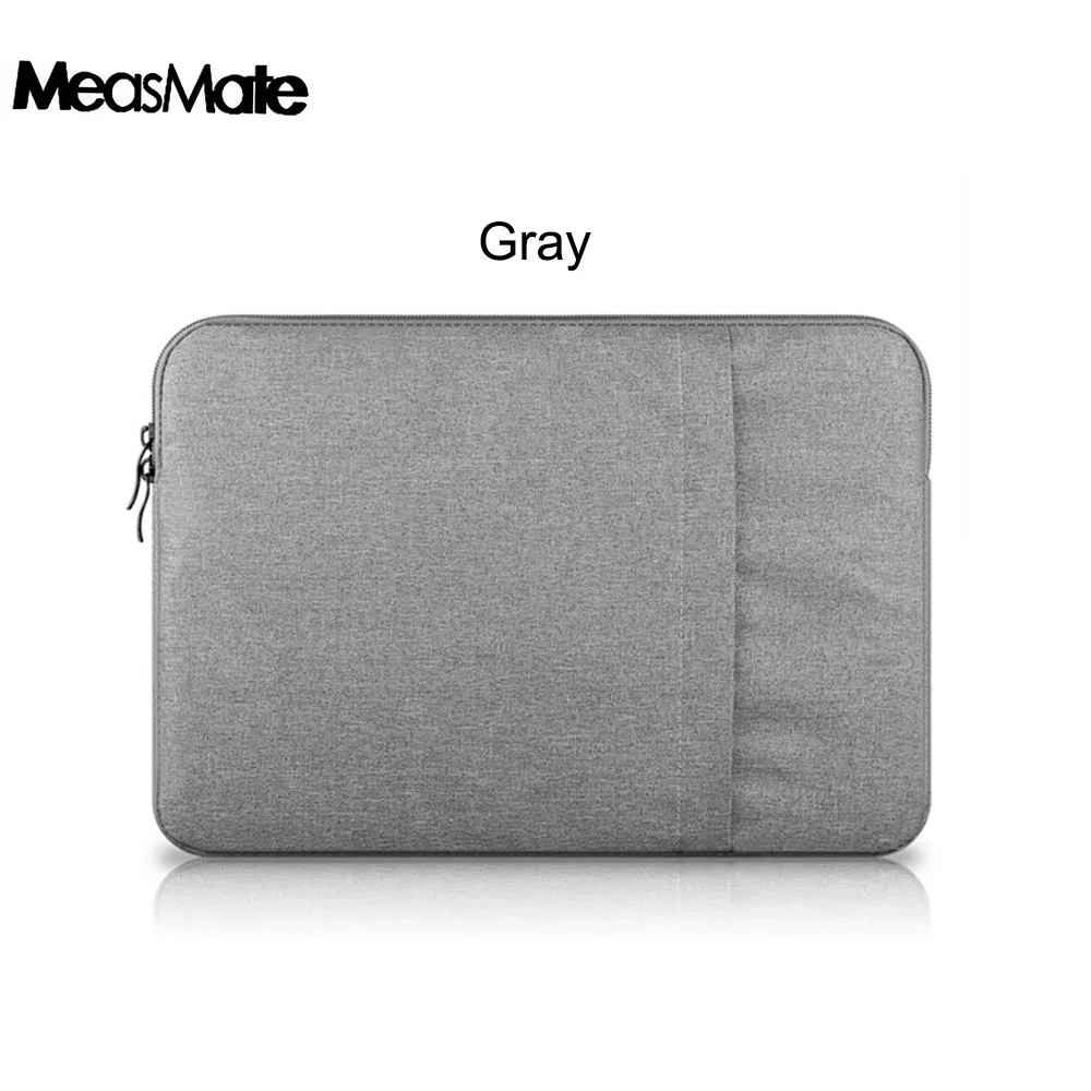 Gray Водонепроницаемая сумка для ноутбука 13 для MacBook Air 13 чехол для ноутбука 11 13 15 дюймов Чехол для компьютера для Mac Book Pro на молнии - Цвет: Gray
