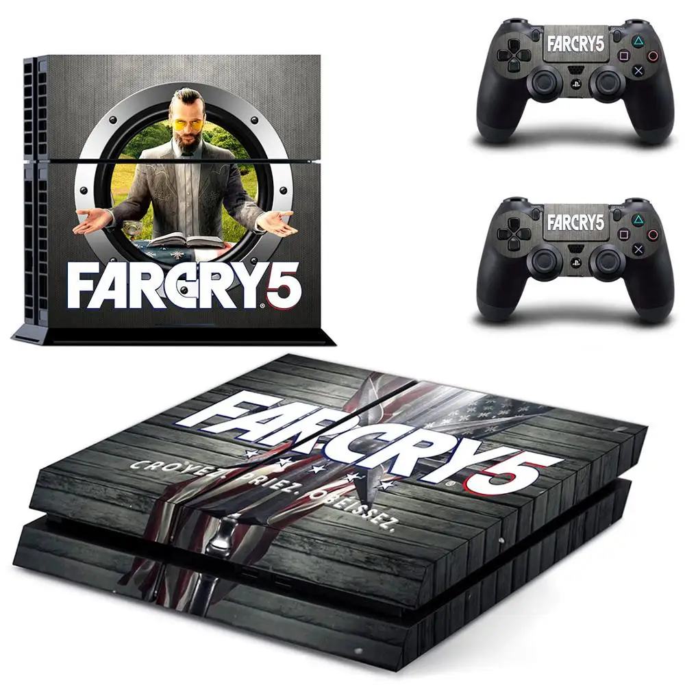 FARCRY Far Cry 5 PS4 наклейка s Play station 4 кожа наклейки для playstation 4 PS4 консоли и контроллера Скины Виниловые - Цвет: GYTM1559