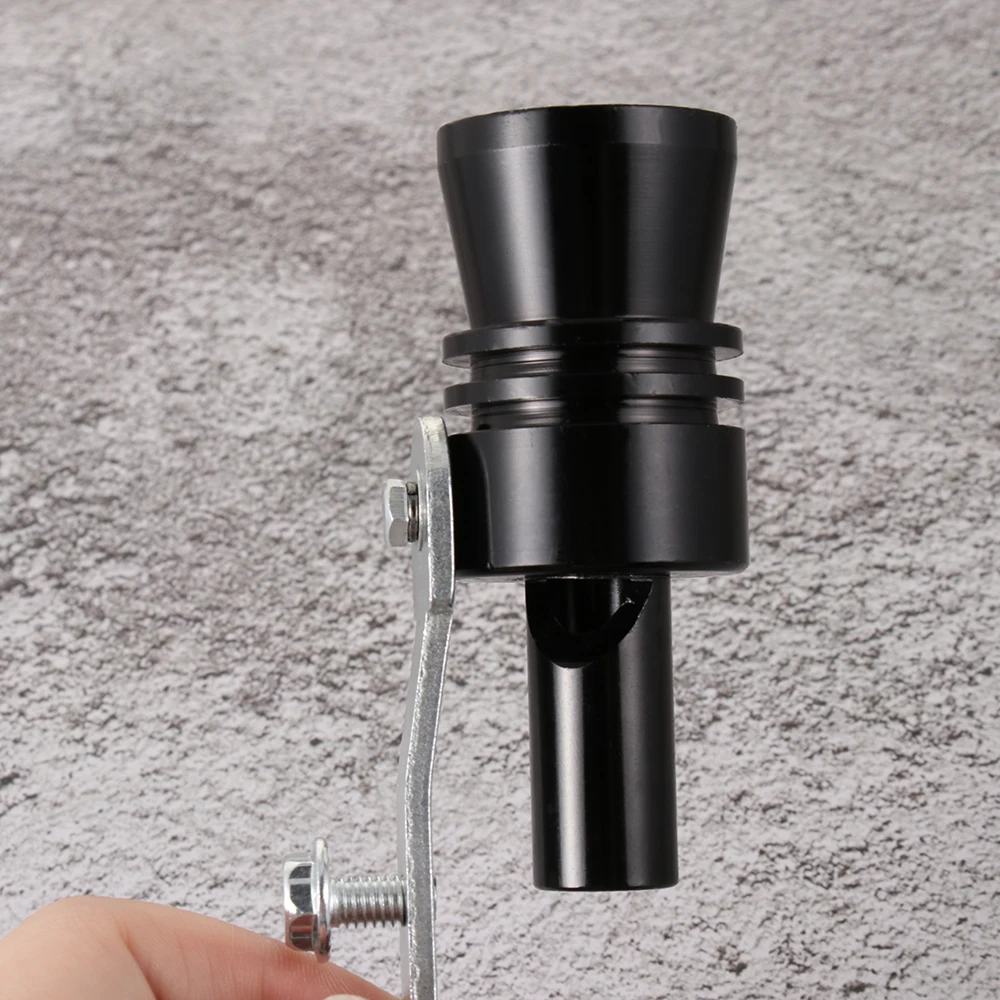 Car Turbo Exhaust Pipe Oversized Roar Maker Sound Whistle Simulator Muffler Pipe Whistle Auto Replacement Parts 1PC automobile turbine whistle