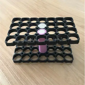 

15pcs/lot MasterFire 4*7 18650 Batteries Spacer Radiating Holder Bracket Black Plastic Battery Storage Box Holder Brackets