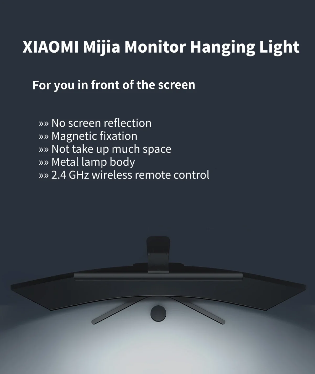Xiaomi Mijia Lite Desk Lamp Foldable Eyes Protection Reading Dimmable PC Computer USB Lamp Display Hanging Light For Monitor