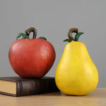 

Nordic resin craft simulation fruit red apple grapefruit decoration creative home living room Christmas decorations accessories