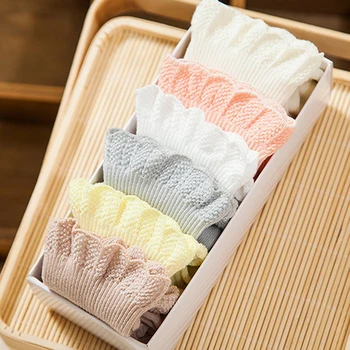 

6 Pair/lot Princess Lace Baby Girls Socks Cotton Toddler Newborn Infant Socks For 0-3 Years Mix Colors