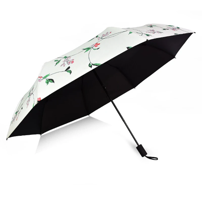 

New Double Layer Three / Five Folding Umbrella Anti-UV Automatic Umbrella Rain Women Windproof Sun Women Umbrella Corporation