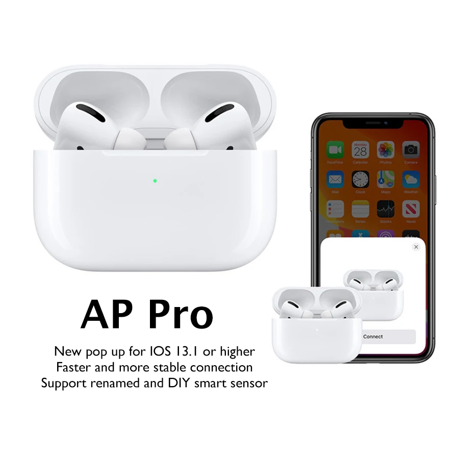 R$212.39 29% de desconto|Ap pro tws bluetooth fone de ouvido sem fio ar 3 pro air3 pop up fones sensor inteligente ap pro não i100000 mx pro on AliExpress 