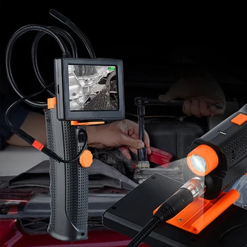 

4.3" Monitor Video Inspection Borescope Camera Endoscope Adjustable Brightness 8.5mm LCD Screen Waterproof Car Repair Tool