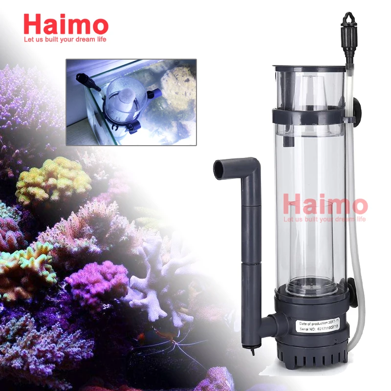 Haimo Aquarium Eiwitafschuimer Nano Marine Koraalrif Zoutwater Zeewater Skimmer Filter W/Waterpomp _ - AliExpress Mobile