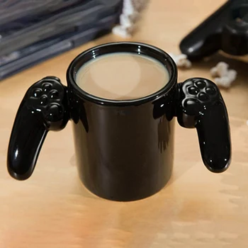 

New 500mL Creative Game Over Coffee Mug 3D Game Controller Handle Mug Ceramic Cup Milk Tea Mugs Gameboy Birthday Christmas Gift