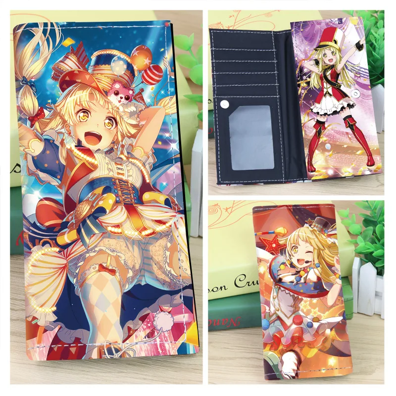

Anime BanG Dream! Long PU Leather Wallet Credit Card Holder Clutch for Cosplay Gift Money Bag