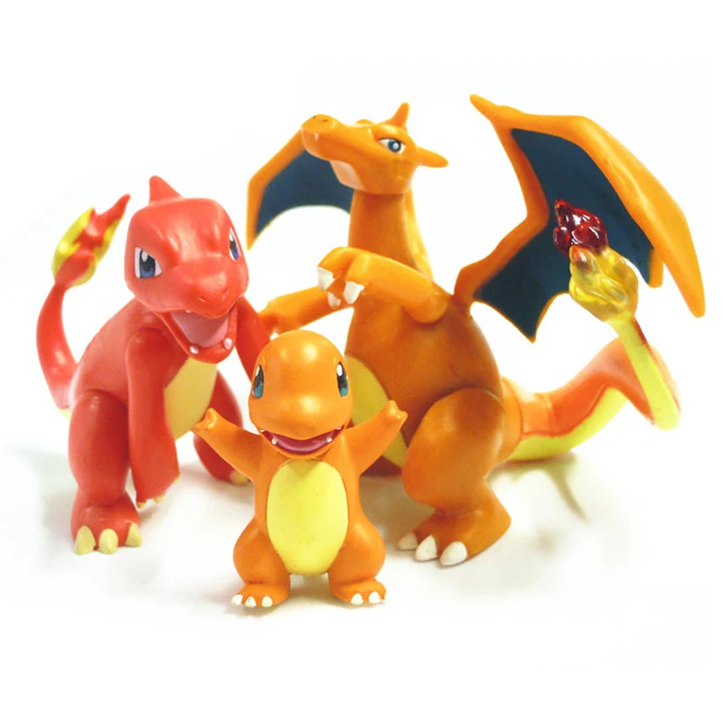 Pokemon figura de ação tipo fogo e tipo de luta pignite modelo ornamento  brinquedos em massa