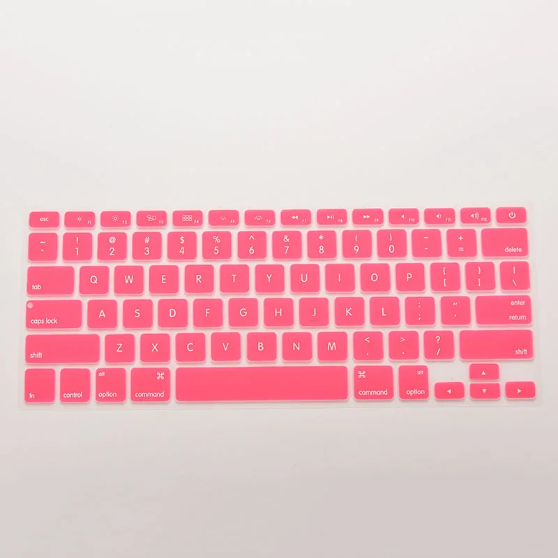 PK Силиконовое покрытие для клавиатуры чехол для Macbook Air Pro 1" 15" 17" - Цвет: PK