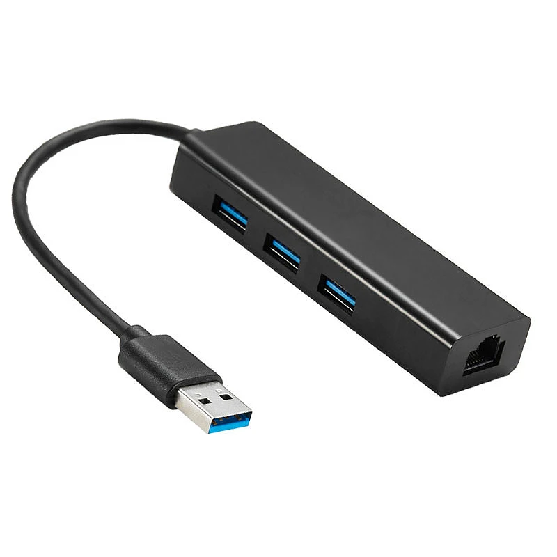 Usb 3,0 к Rj45 Gigabit Lan адаптер 3 порта Usb Hub 3,0 Соединительная муфта