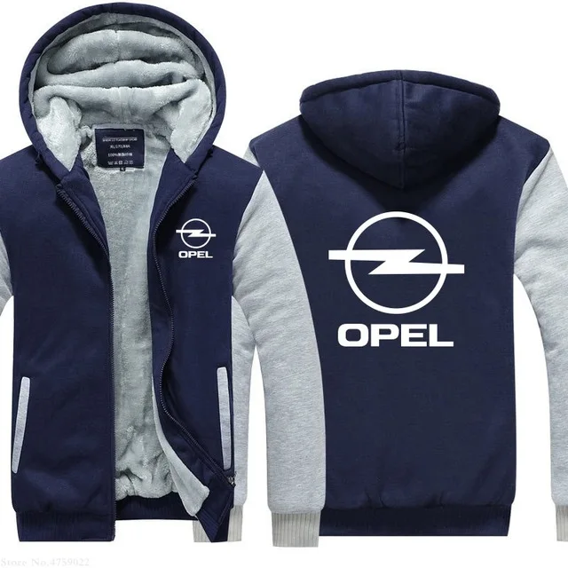 Новое зимнее мужское худи на молнии Opel sweashirt утепленное пальто с капюшоном толстые куртки на молнии f