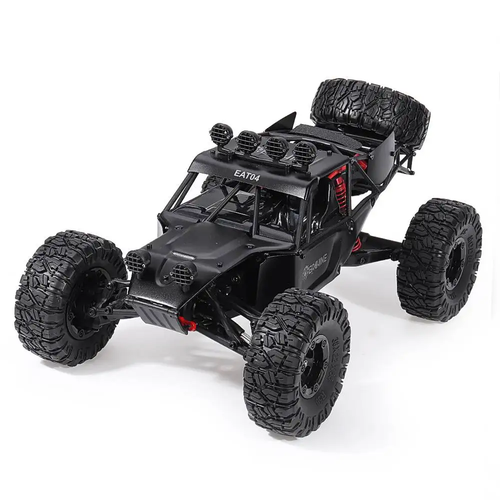 Eachine EAT04 1/12 2,4 г 4WD щетка/бесщеточный ру автомобиль металлический корпус пустынный внедорожный скоростной грузовик RTR детская игрушка черный