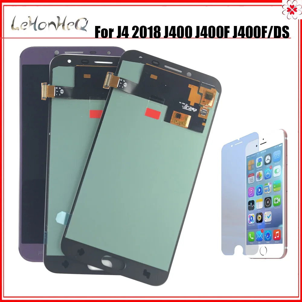 Для samsung Galaxy J4 ЖК-дисплей для samsung J400 J400F J400G/DS J400F/DS ЖК-дисплей кодирующий преобразователь сенсорного экрана в сборе Замена