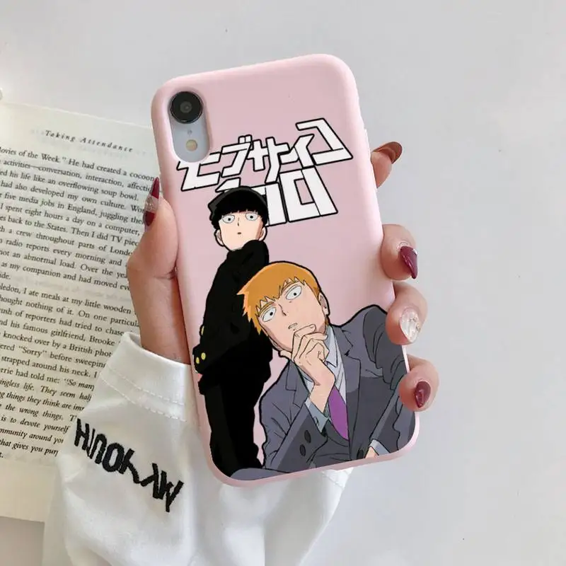 Mob Psycho 100 Anime Phone Case for iphone 13 11 12 mini pro max 7 8 plus 6 6s x xs max xr coque