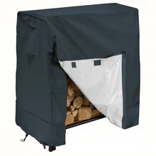 

Log Rack Cover 4-Feet Heavy Duty Waterproof Outdoor Fire Wood Protection Cover