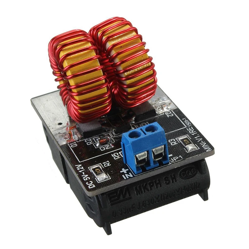 Горячая Распродажа: 5 v-12 v zvs индукционный нагрев Питание драйвер платы модуля+ катушки