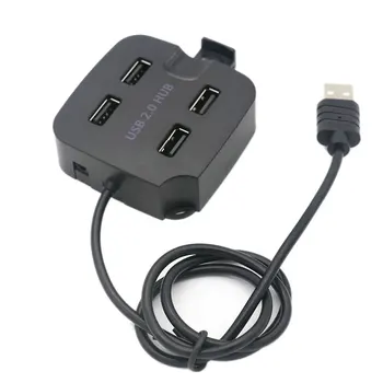 

4 in 1 USB Hub Portable USB 4 Port Splitter Adapter For Laptop Computer USB 2.0 Hub Phone Holder Short Circuit Protection