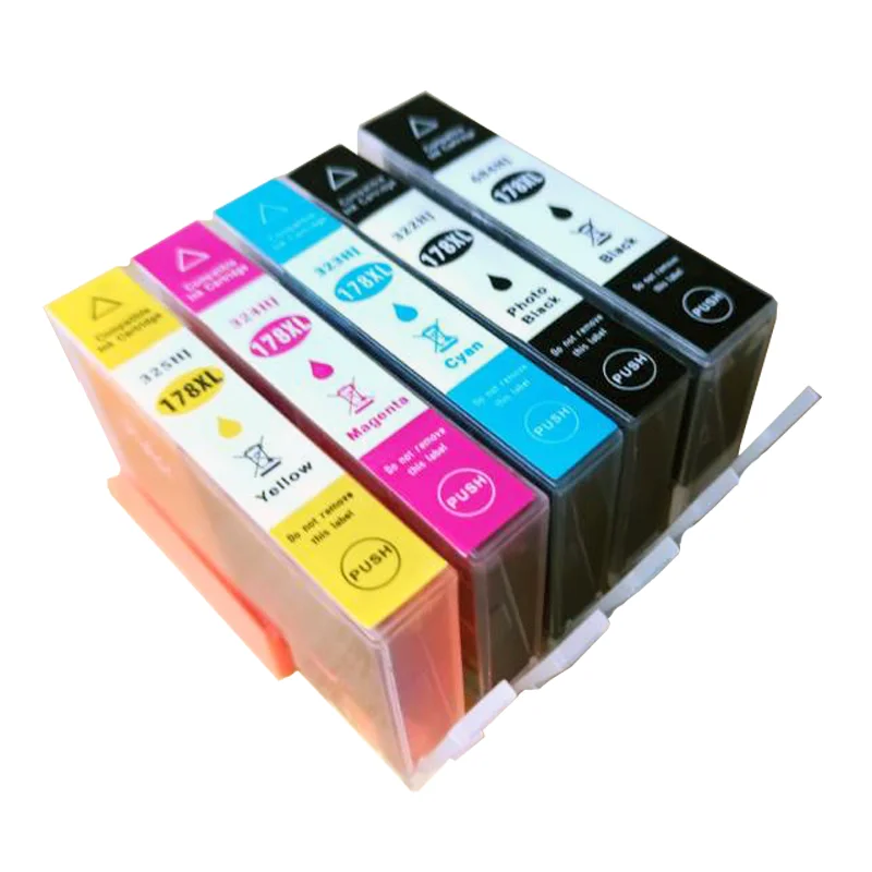 Картридж для принтера HP 178XL 178 6510 6520 5510 C309A B109 B209 B210 C6380 7510 3070A 5 шт. | Компьютеры и офис