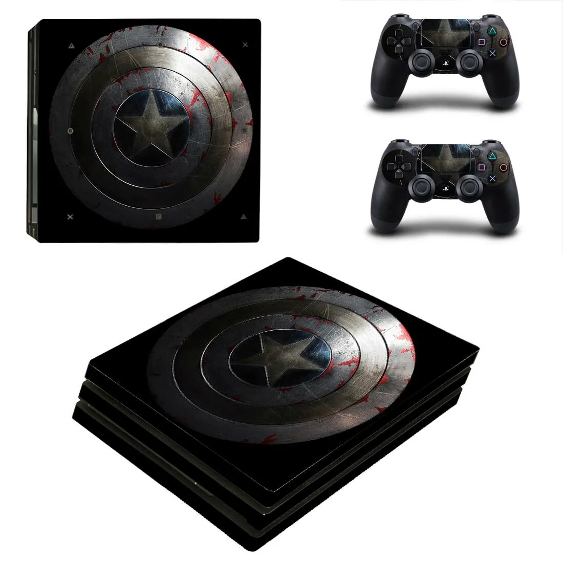 Капитан Америка PS4 Pro наклейка s PS 4 Play station 4 Pro стикер кожи Pegatinas для playstation 4 Pro консоль и контроллер