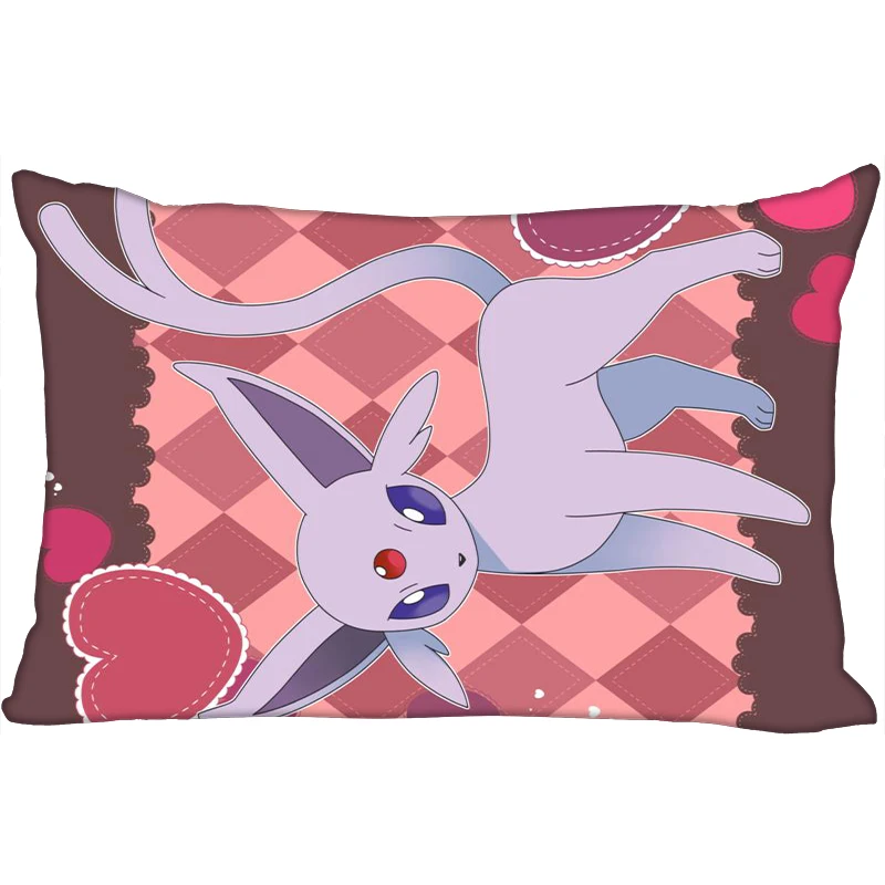 Горячая Eevee печатных атласные Наволочки две стороны Стандартный шелк мягкий прямоугольник на молнии наволочка больше размер Пользовательский логотип - Цвет: 10