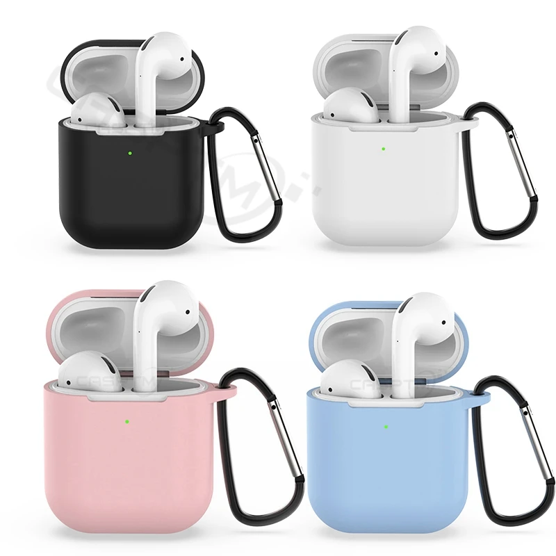 

High Quality Protective Cover For Airpods 2 case Charging Box Shockproof Case For Apple AirPods 2 TPU Silicone Earphone Cover