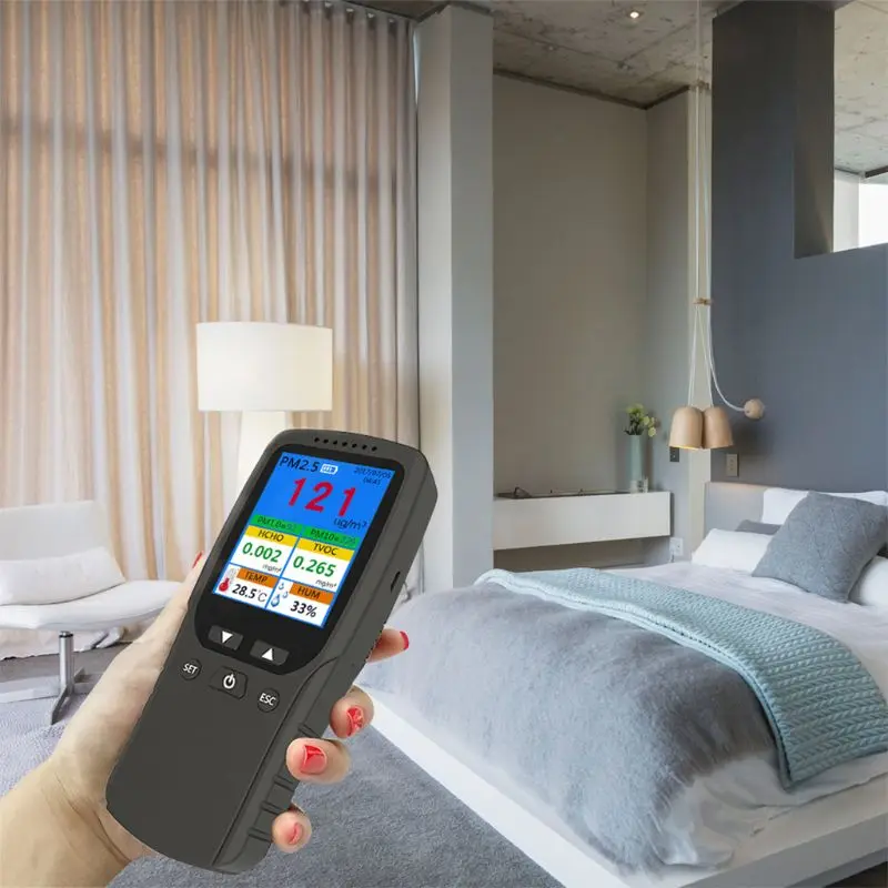 PM1.0 PM10 TVOC TEMP HUM AQI мульти тестовые данные для внутреннего наружного автомобиля 831F
